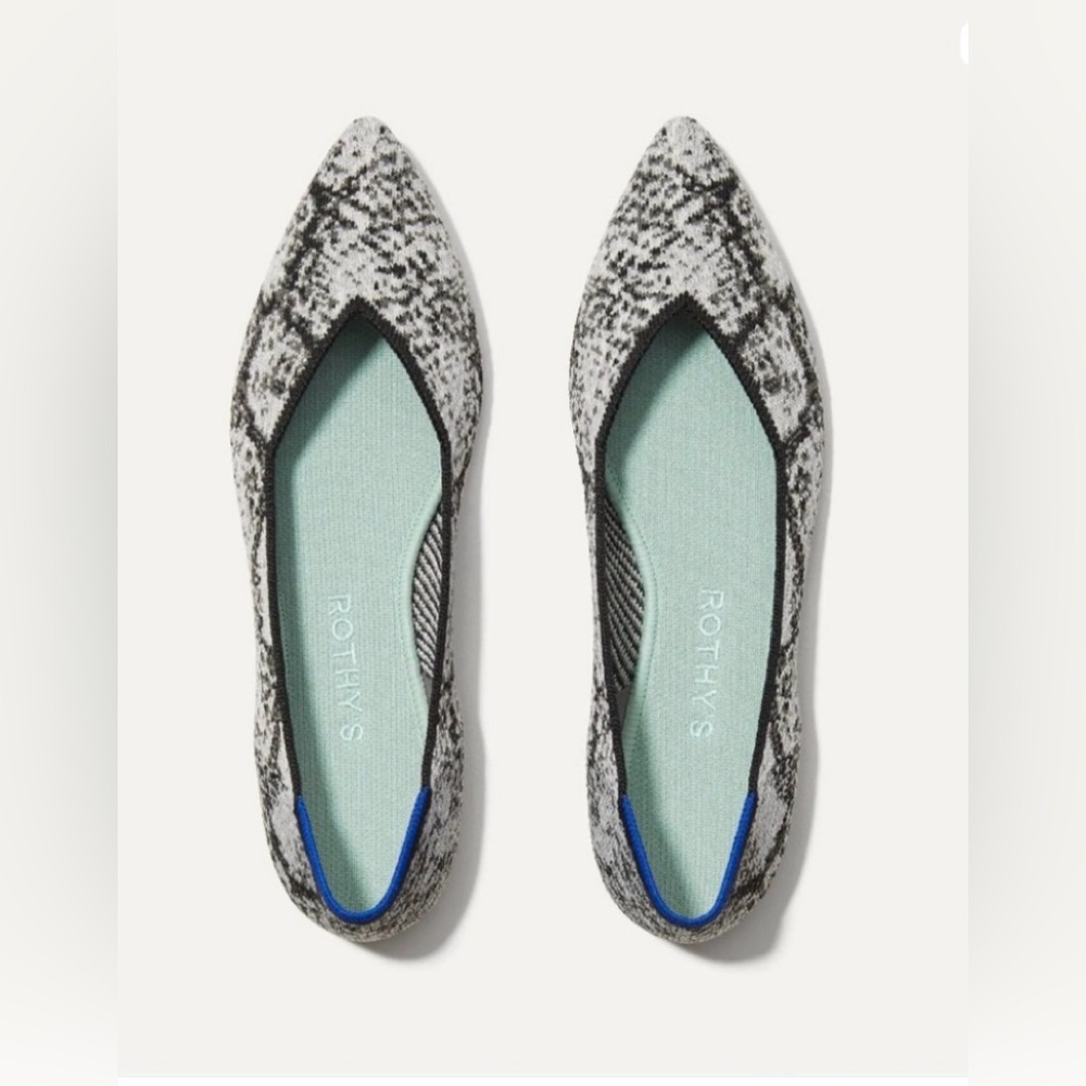 NIB Rothy's The Point Flats in Python, Size 9